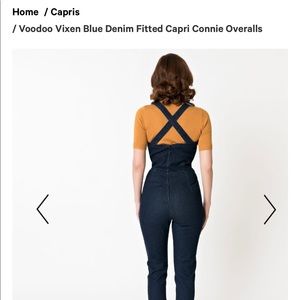 Voodoo Vixen capris. Stretch denim.